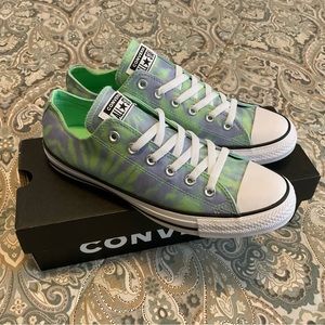 NWT Converse all Star Tie Dye Illusion Green Twilight Pulse Mens 8 Women’s 10
